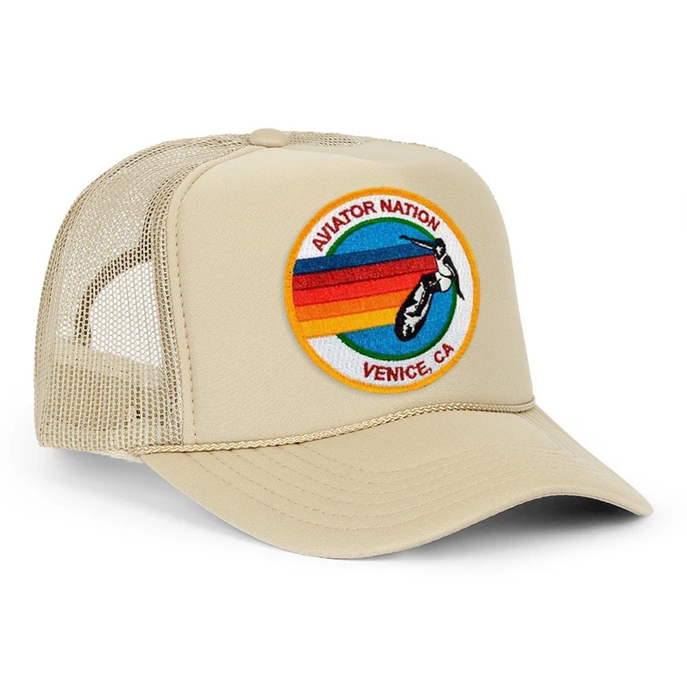 Aviator Nation Trucker Hat Khaki